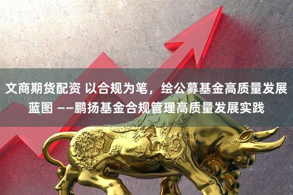 文商期货配资 以合规为笔，绘公募基金高质量发展蓝图 ——鹏扬基金合规管理高质量发展实践